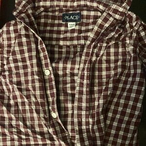 Place Red and White Casual Button Down Shirt
